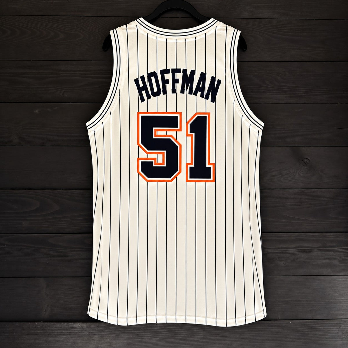 Men #51 -White Navy Pinstripes | AM-119a