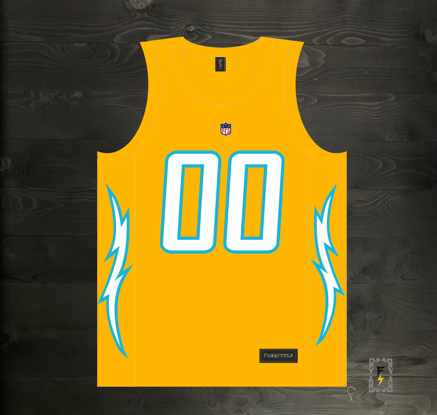 B-009m CUSTOM Name and # Yellow Alternate - MADE TO ORDER