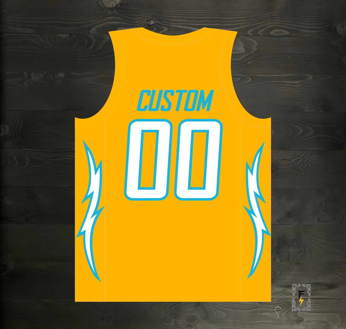 B-009m CUSTOM Name and # Yellow Alternate - MADE TO ORDER