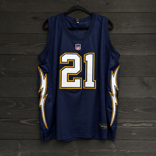 B-019a #21 Navy Yellow Gold White Throwback- AVAILABLE STOCK