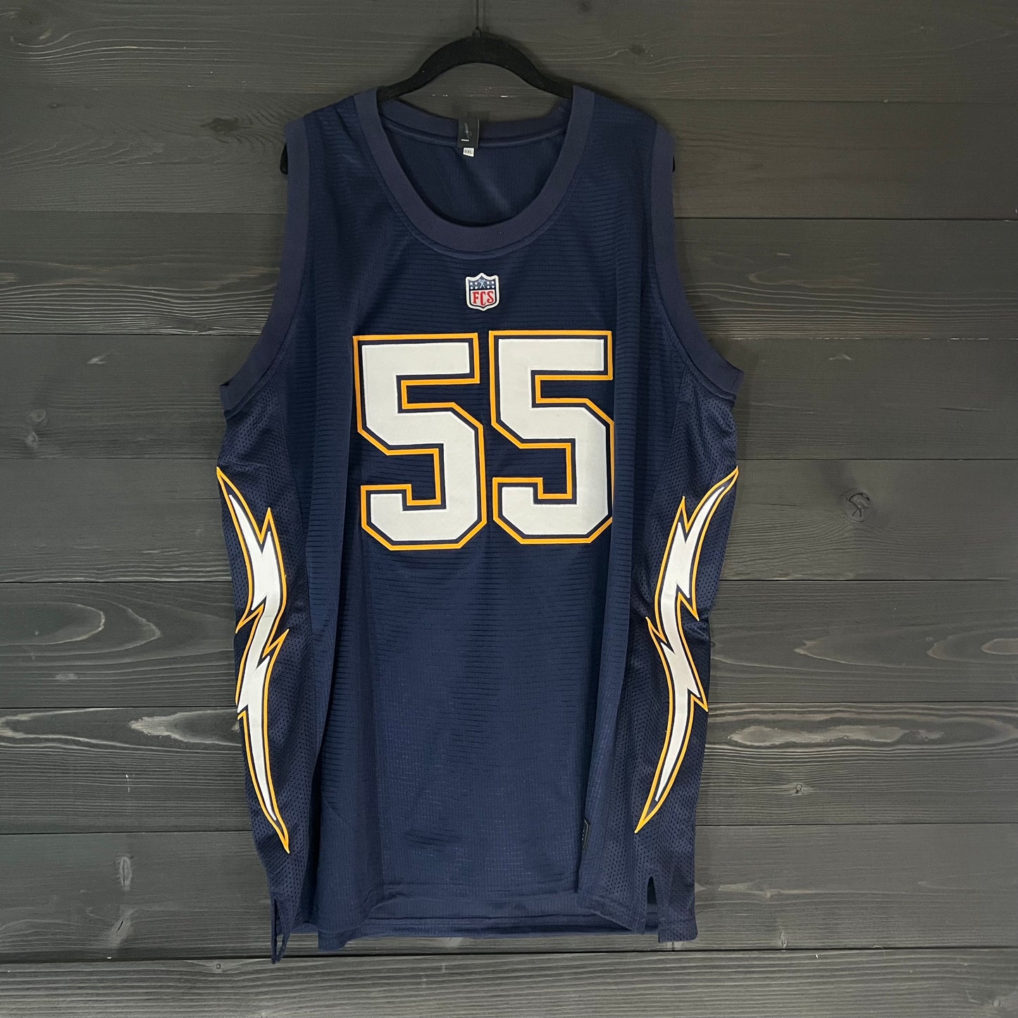 B-019a #55 Navy Yellow Gold White Throwback- AVAILABLE STOCK