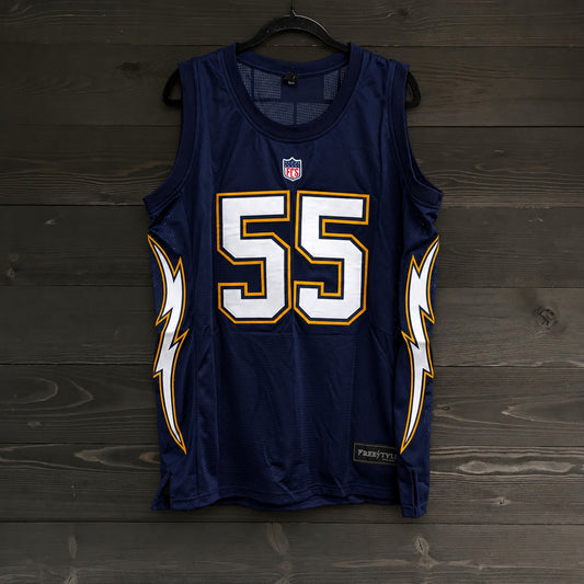 B-019a #55 Navy Yellow Gold White Throwback- AVAILABLE STOCK