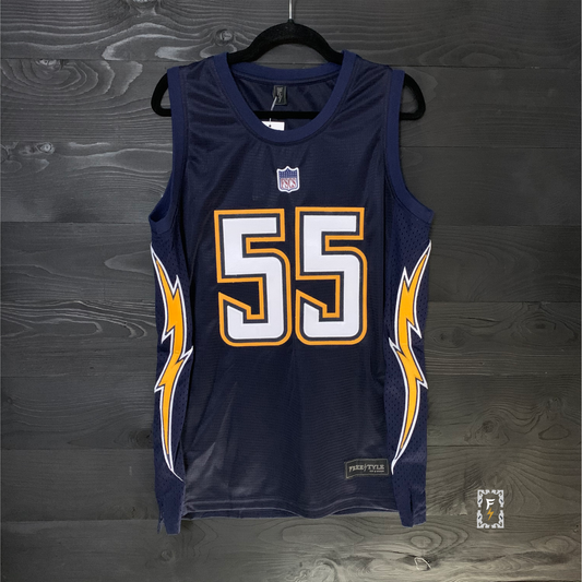 B-019a #55 Navy Yellow Gold White Throwback- AVAILABLE STOCK