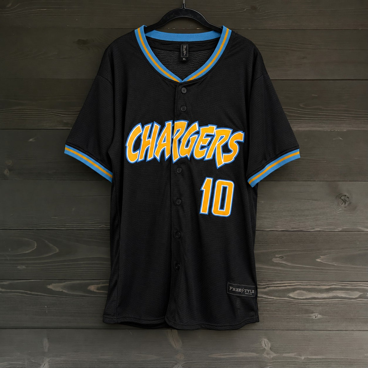 B-041a #10 Black Powder Yellow Gold Baseball - AVAILABLE STOCK