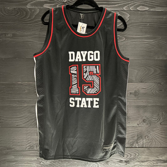 C-001a #15 Daygo State Black Hoops Tribal - AVAILABLE STOCK