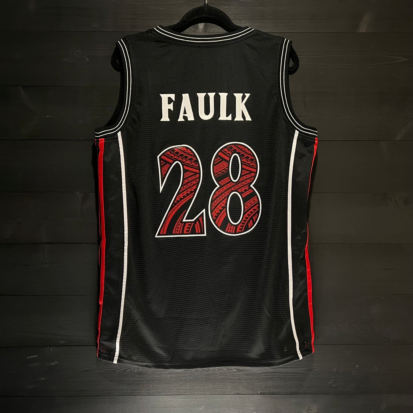C-002a #28 Daygo State FB Black Red Tribal - AVAILABLE STOCK