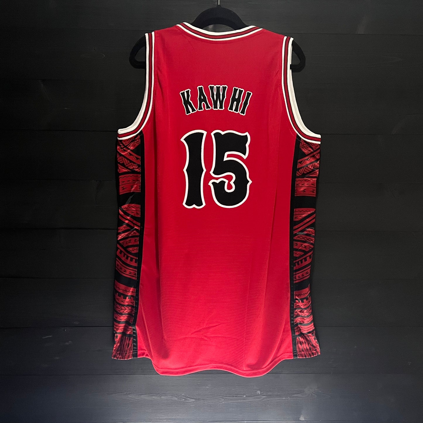 C-007a #15 Daygo State Red Hoops Tribal - AVAILABLE STOCK