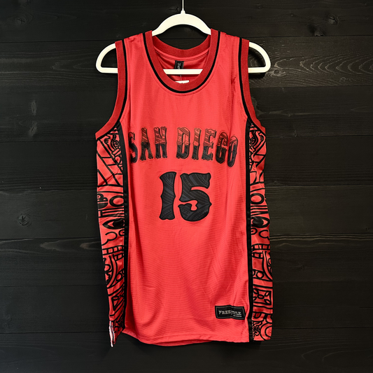 C-012a #15 Red Black Hiero - AVAILABLE STOCK