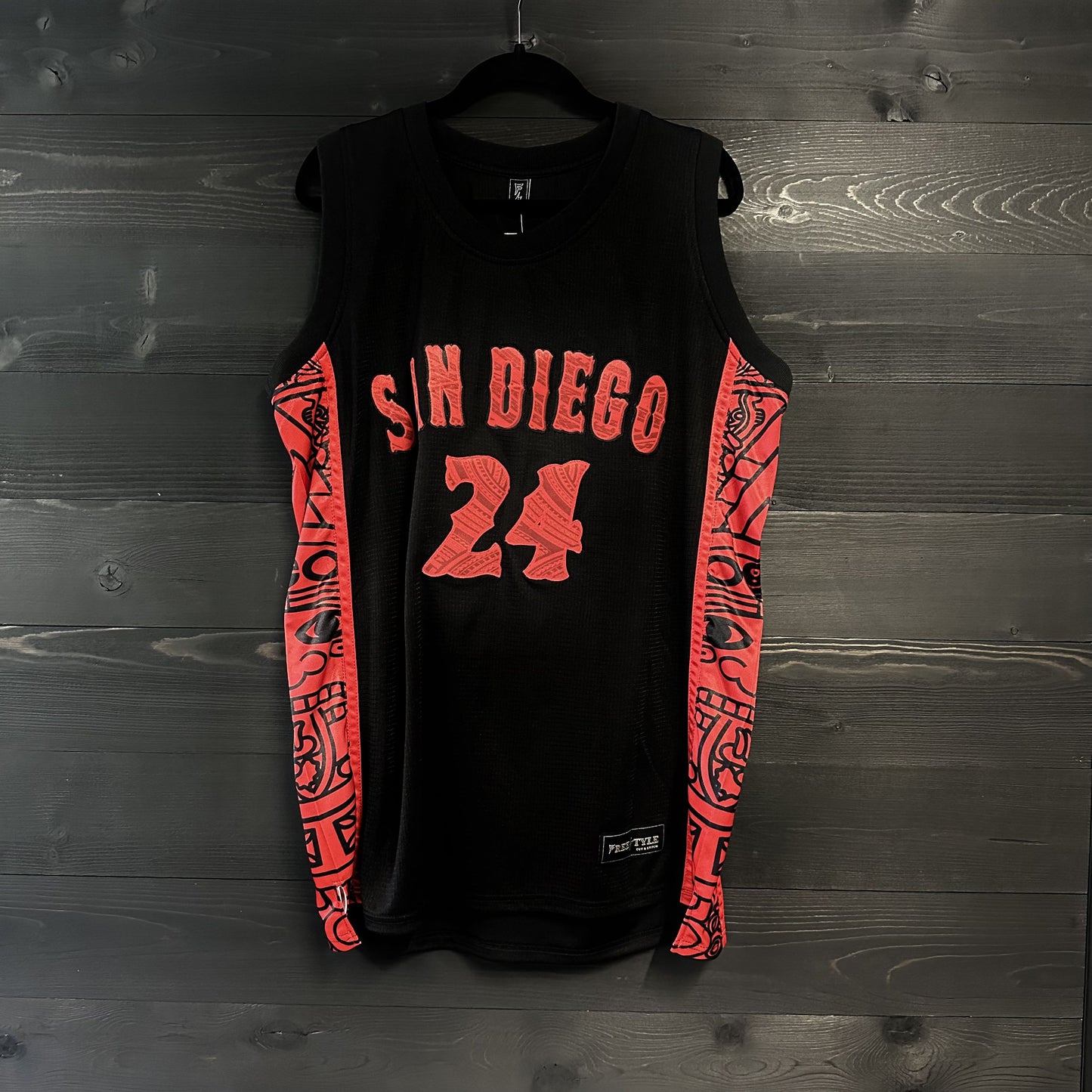 C-013a #24 Black Red Hiero - AVAILABLE STOCK