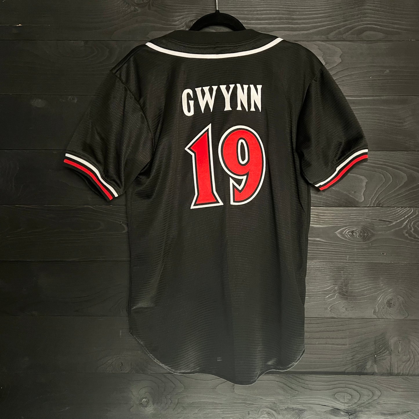C-016a #19 Black Red Baseball - AVAILABLE STOCK