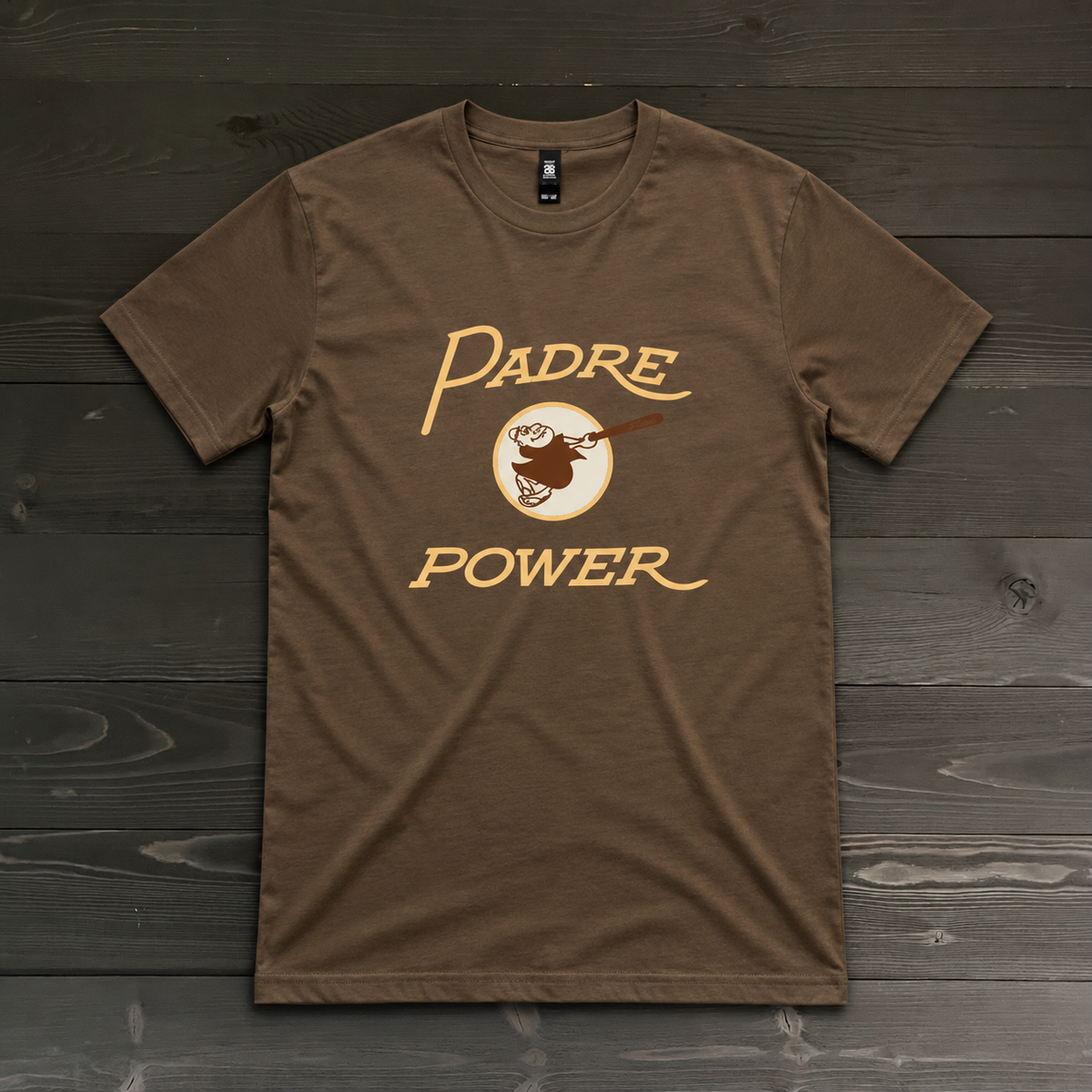 Men Padre Power Brown Tee| TM-001