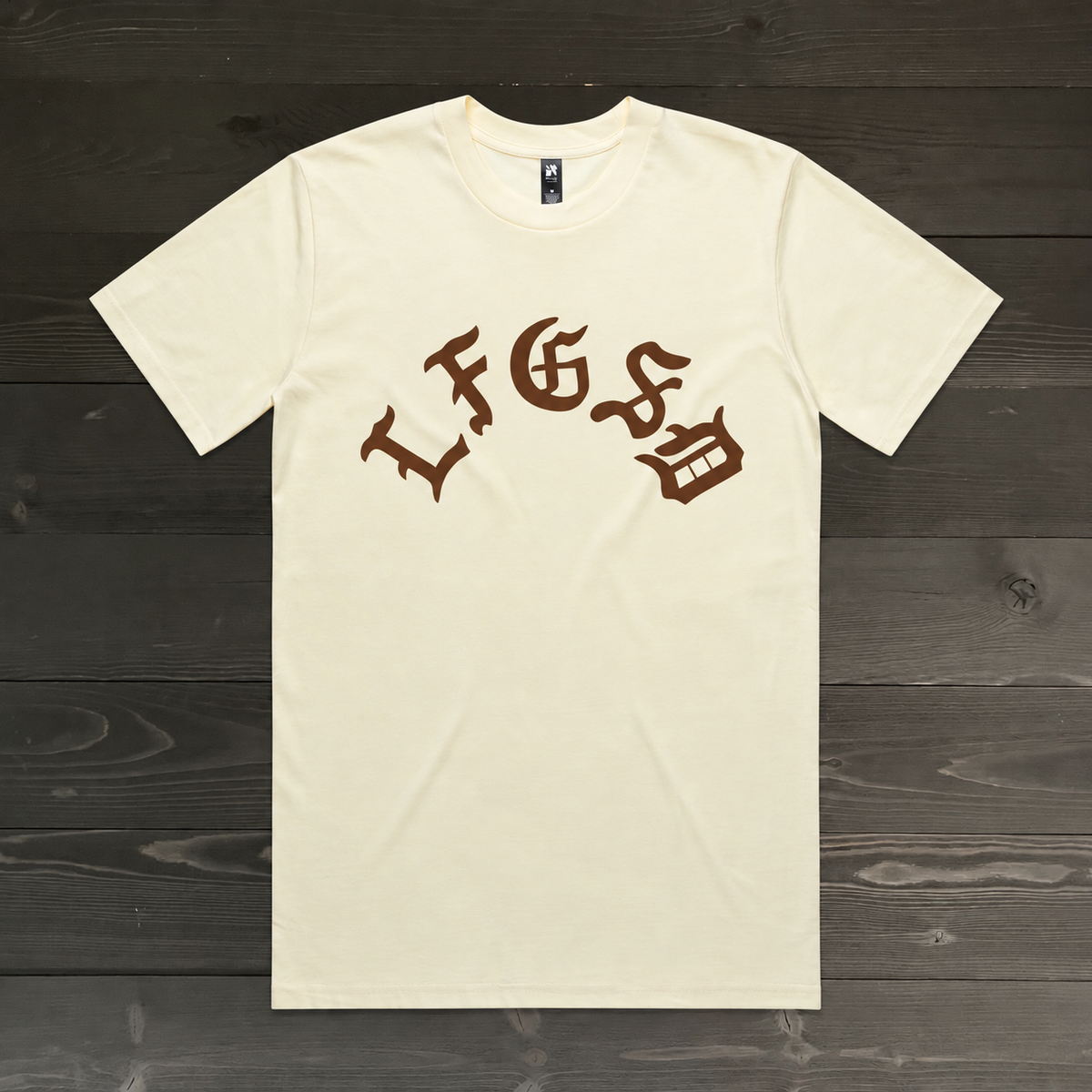 Men LFGSD Creme Brown Old English Arch | TM-017