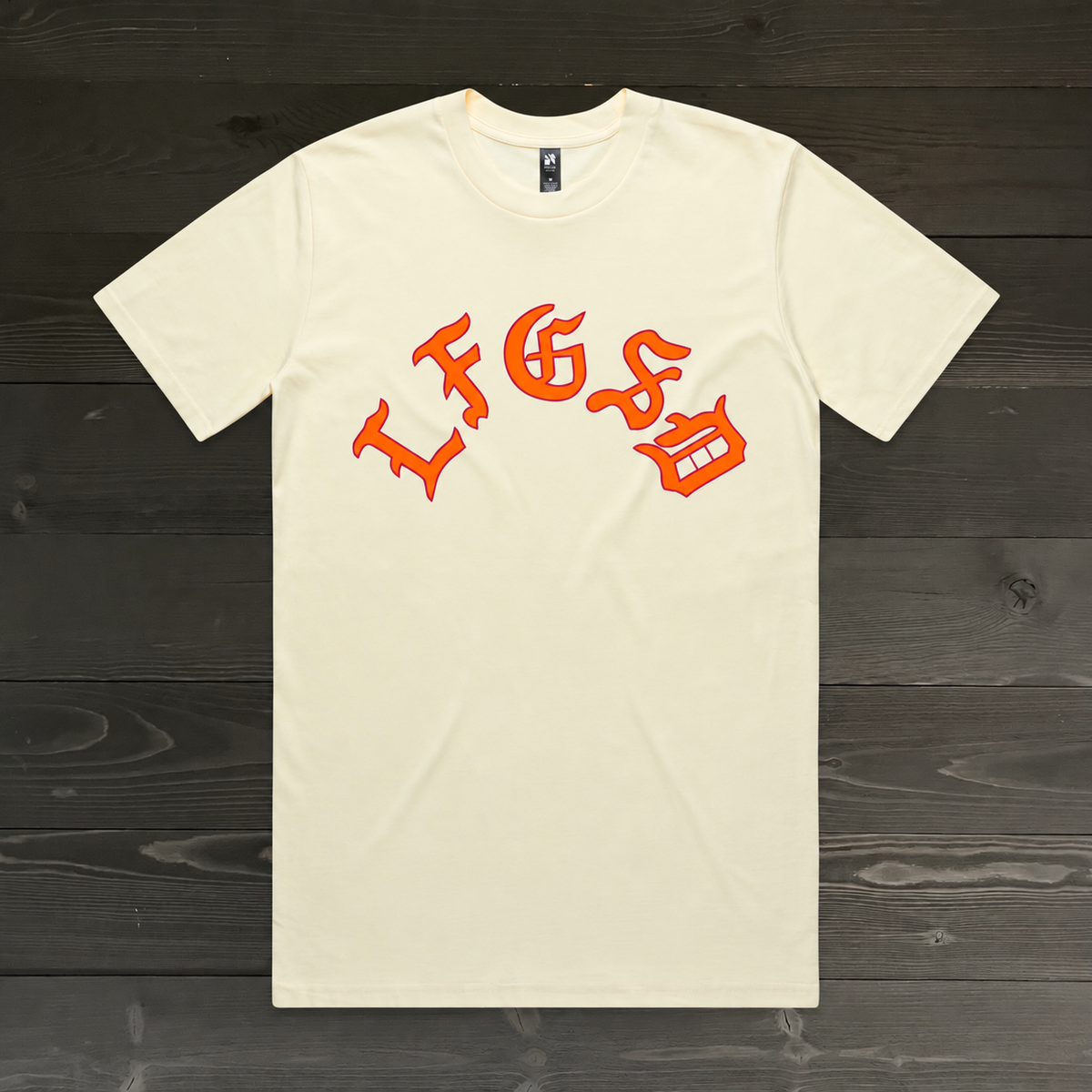 Men LFGSD Creme Orange Magenta Old English Arch | TM-018