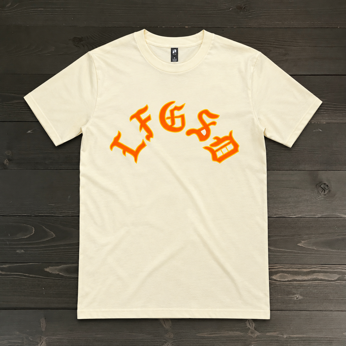 Men LFGSD Creme Yellow Orange Old English Arch | TM-020