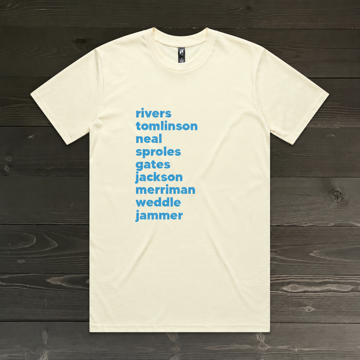 Men 07 Bolt Squad on Creme Tee | TM-026