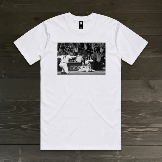 Men "26 Wildcard Slide" - White Tee | TM-054