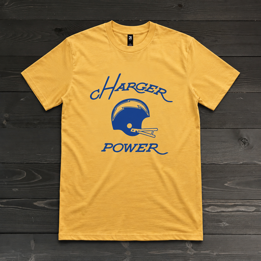 Men Charger Power Yellow Tee| TM-102