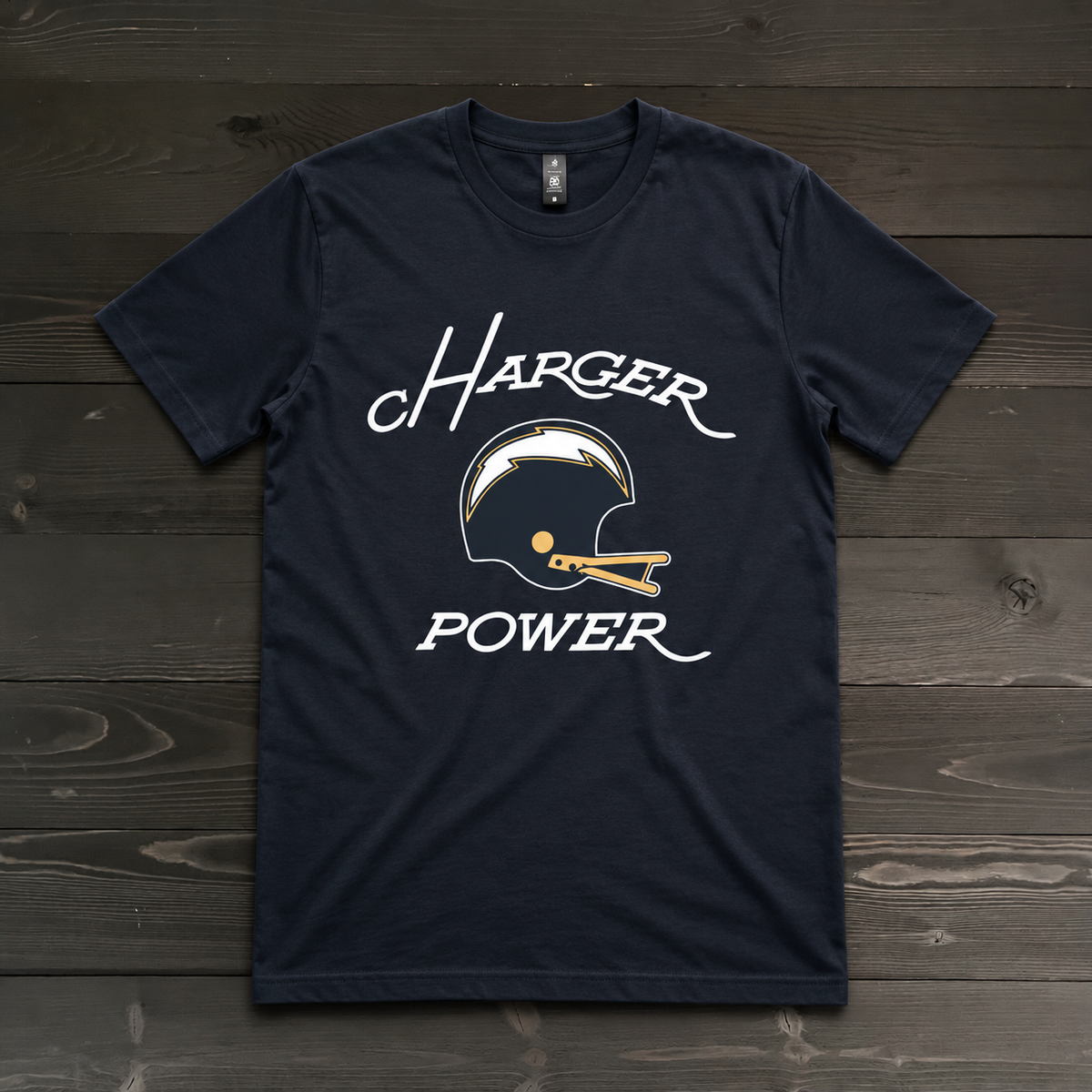 Men Charger Power Navy Blue Tee| TM-103