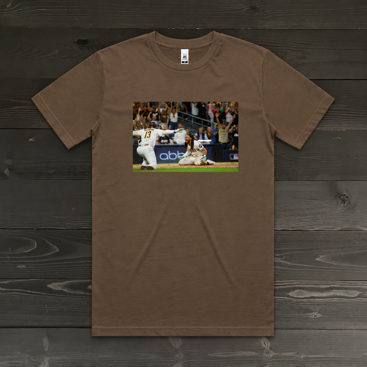 Men "26 Wildcard Slide" In Color on Brown Tee | TM-A200