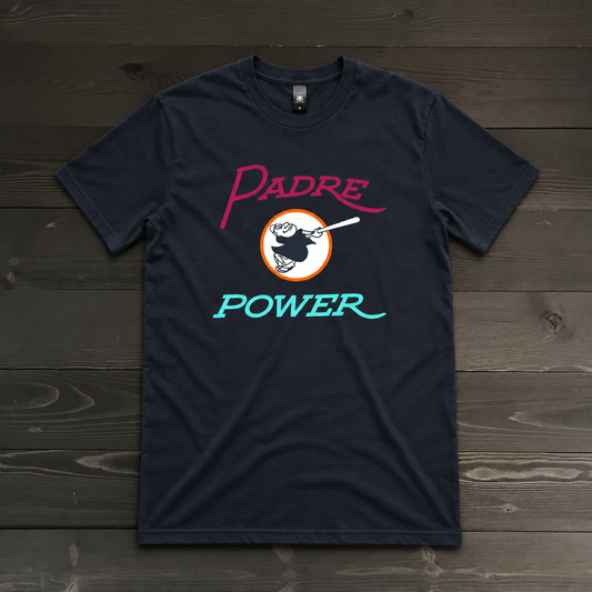 Men Padre Power Navy Blue Tee| TM-003