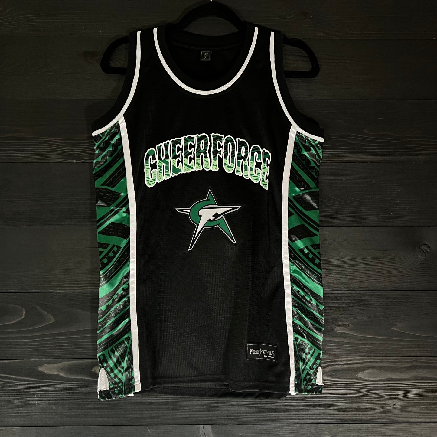 24-9043m CHEERFORCE Black Basketball- MADE TO ORDER