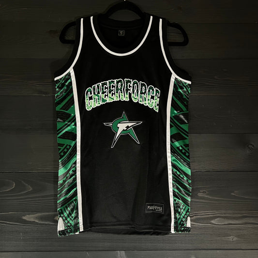 24-9043m CHEERFORCE Black Basketball- MADE TO ORDER