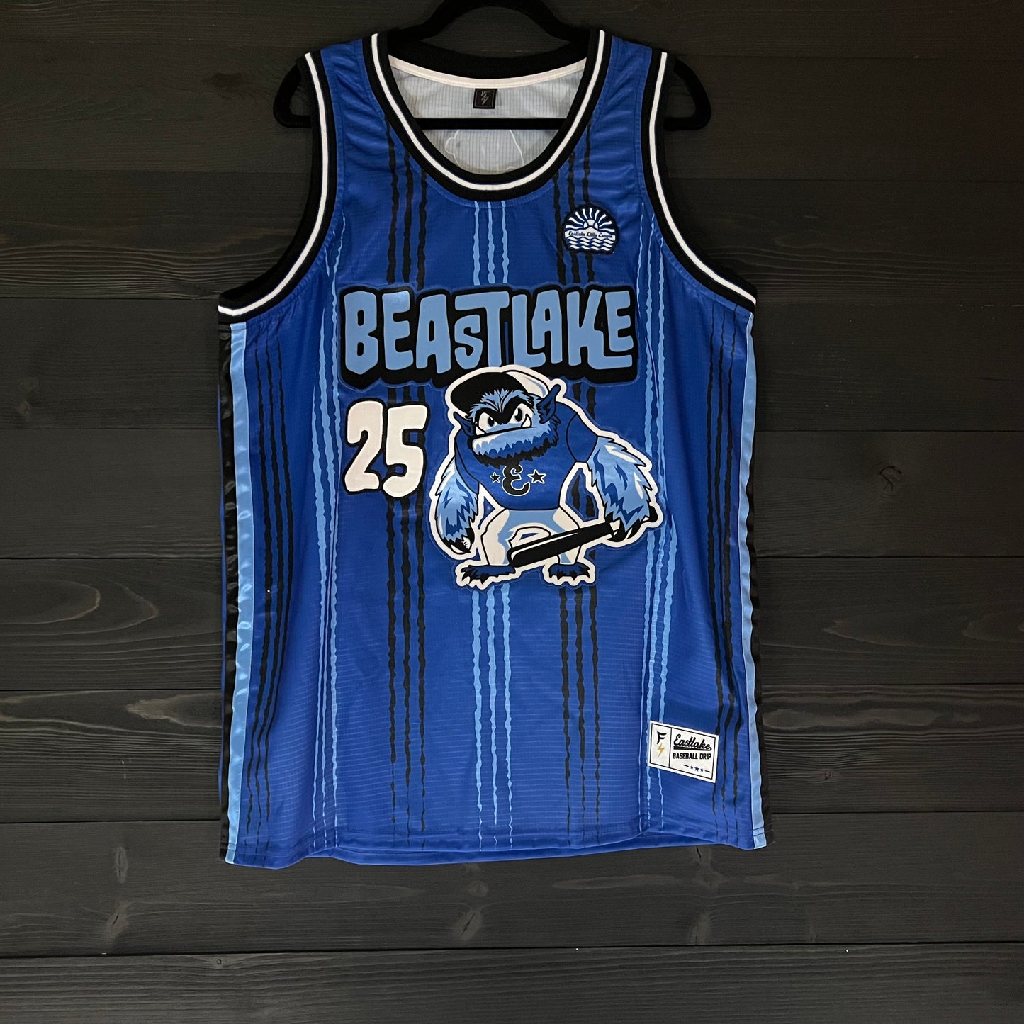 L-001m - EASTLAKE #25 ELL Beastlake Royal Blue 2025 Basketball Tank - MADE TO ORDER