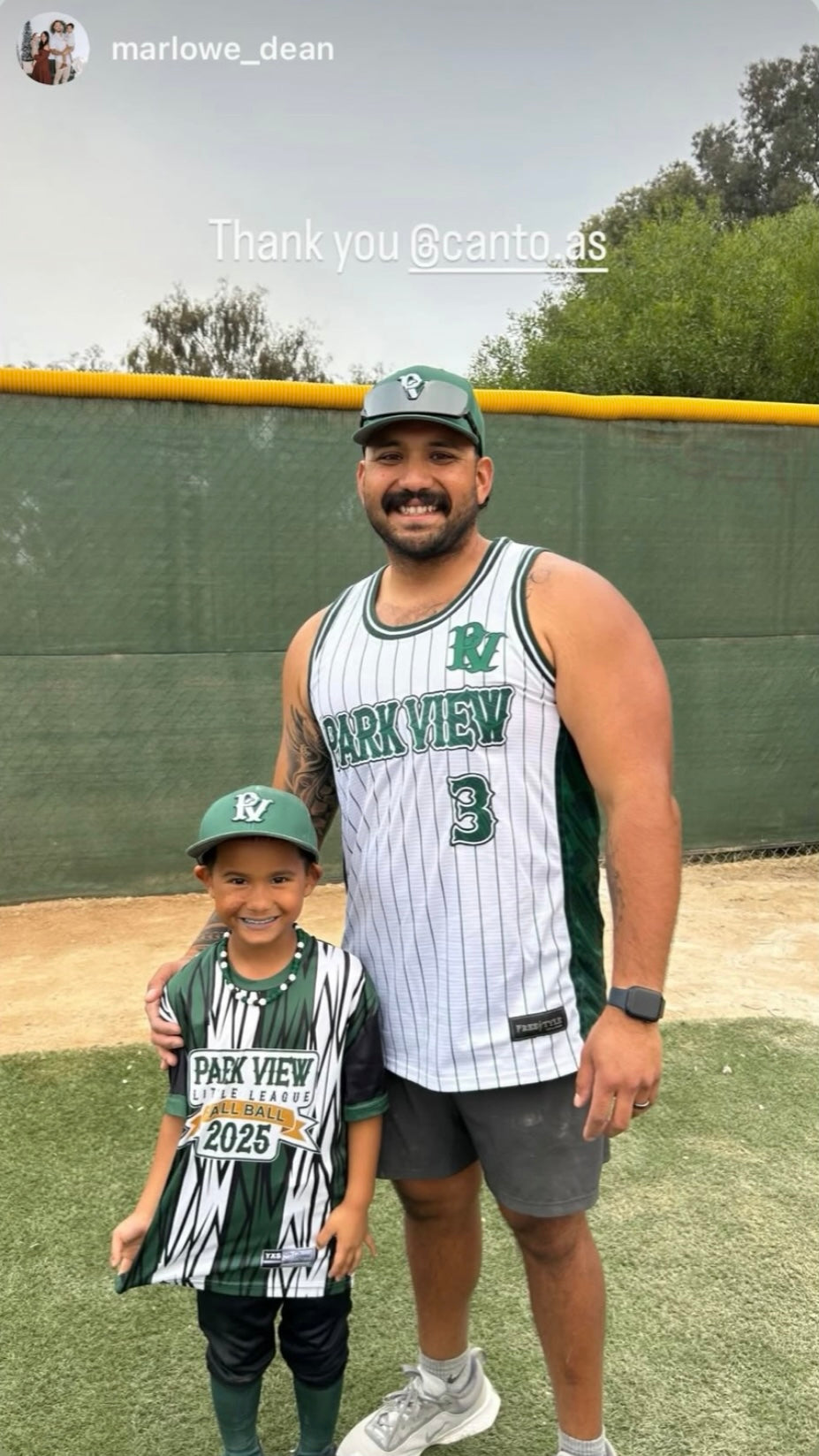 L-005m CUSTOM NAME AND # Park View White Green w Pinstripes - MADE TO ORDER