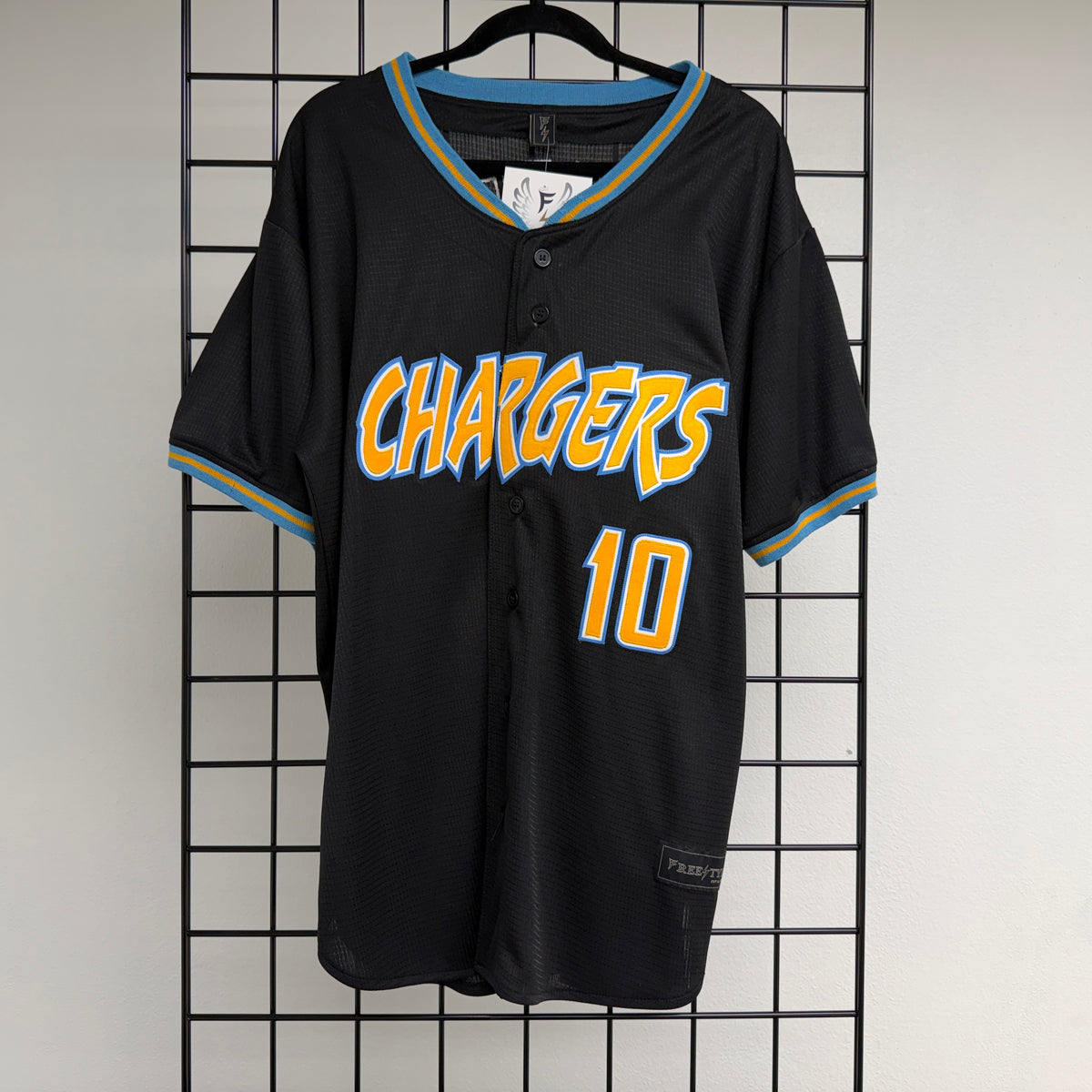 B-041a #10 Black Powder Yellow Gold Baseball - AVAILABLE STOCK