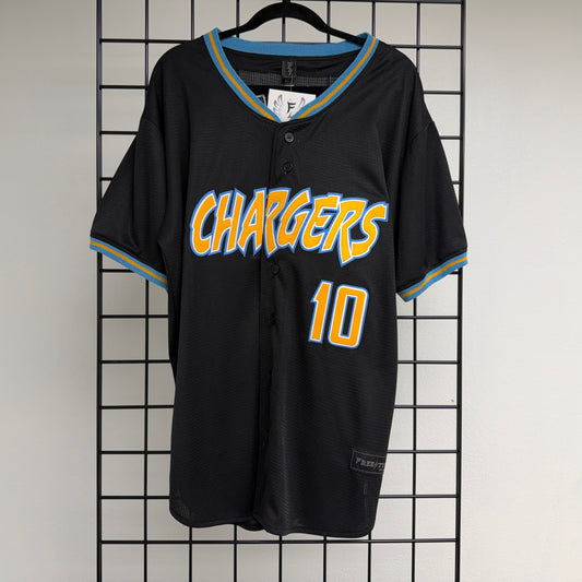 B-041a #10 Black Powder Yellow Gold Baseball - AVAILABLE STOCK