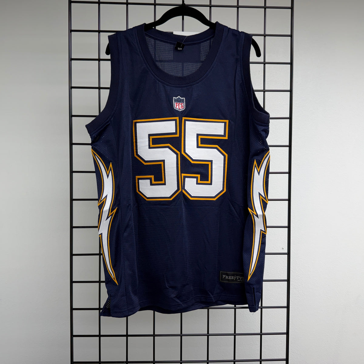 B-019a #55 Navy Yellow Gold White Throwback- AVAILABLE STOCK
