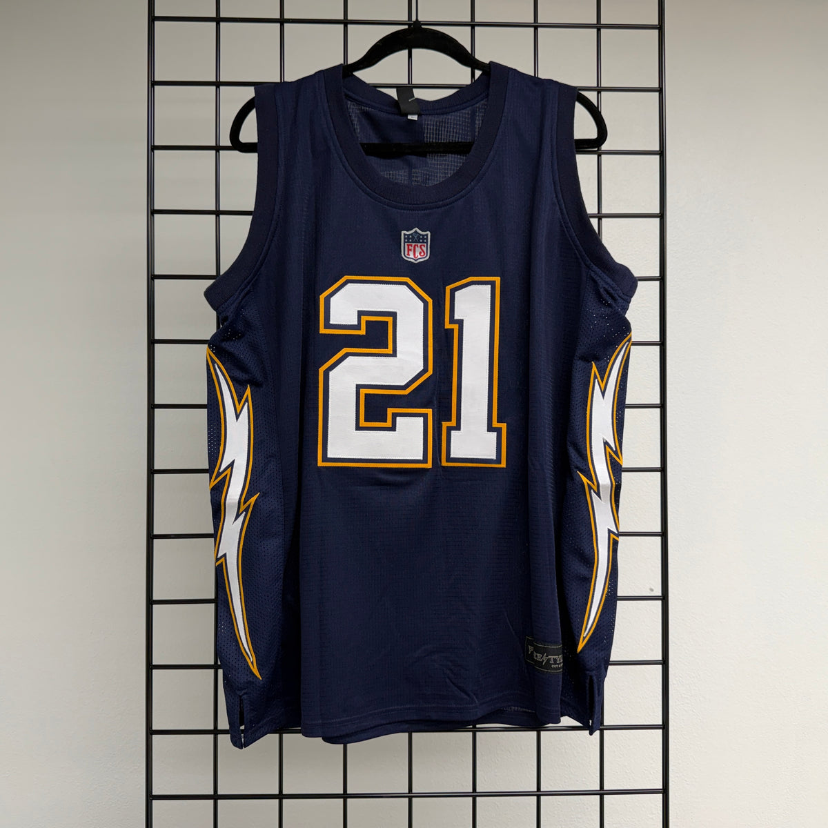 B-019a #21 Navy Yellow Gold White Throwback- AVAILABLE STOCK