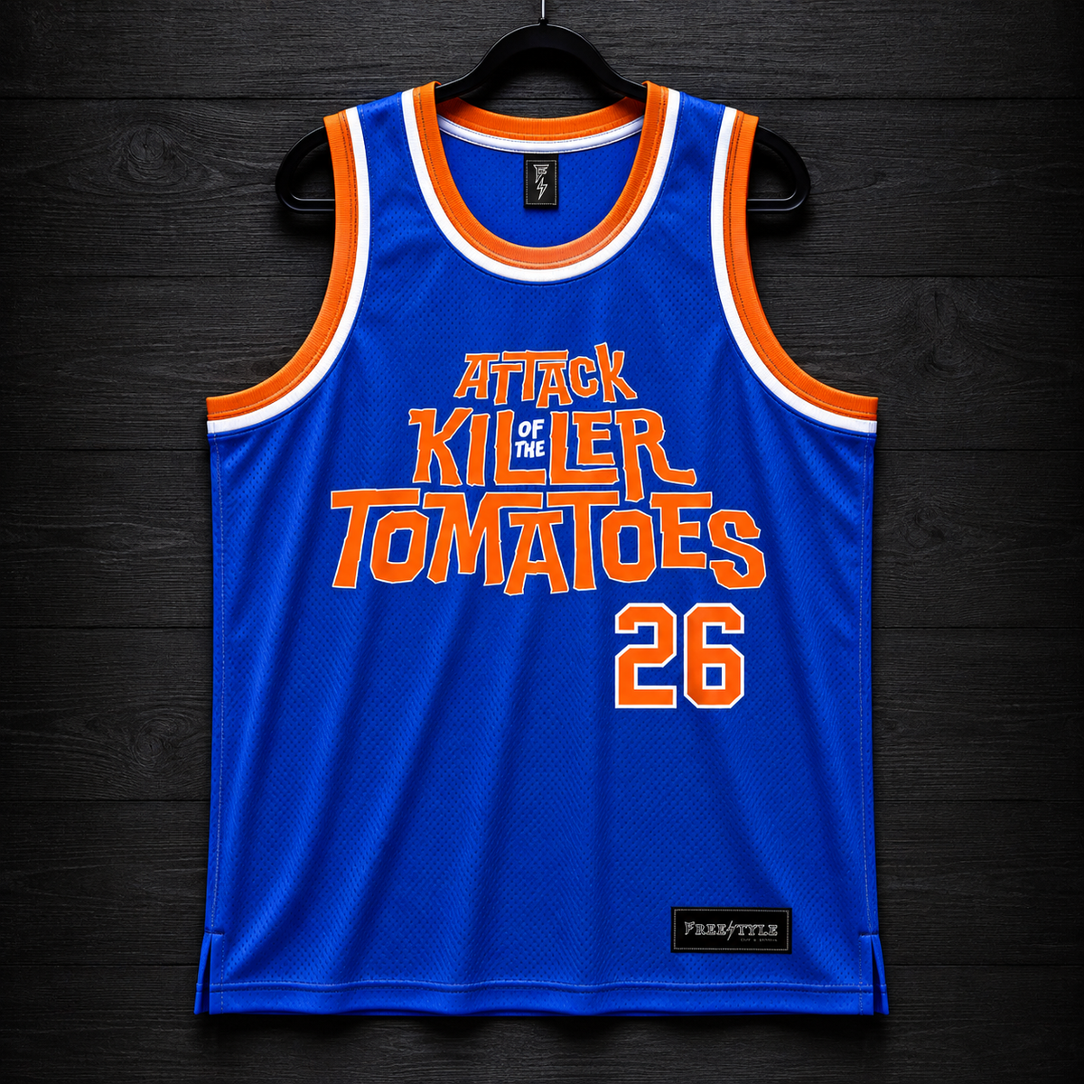 V-106m Attack of the Killer Tomatoes Knicks Inspired -New York Comic Con 2026 - Basketball Jersey - PRE-ORDER