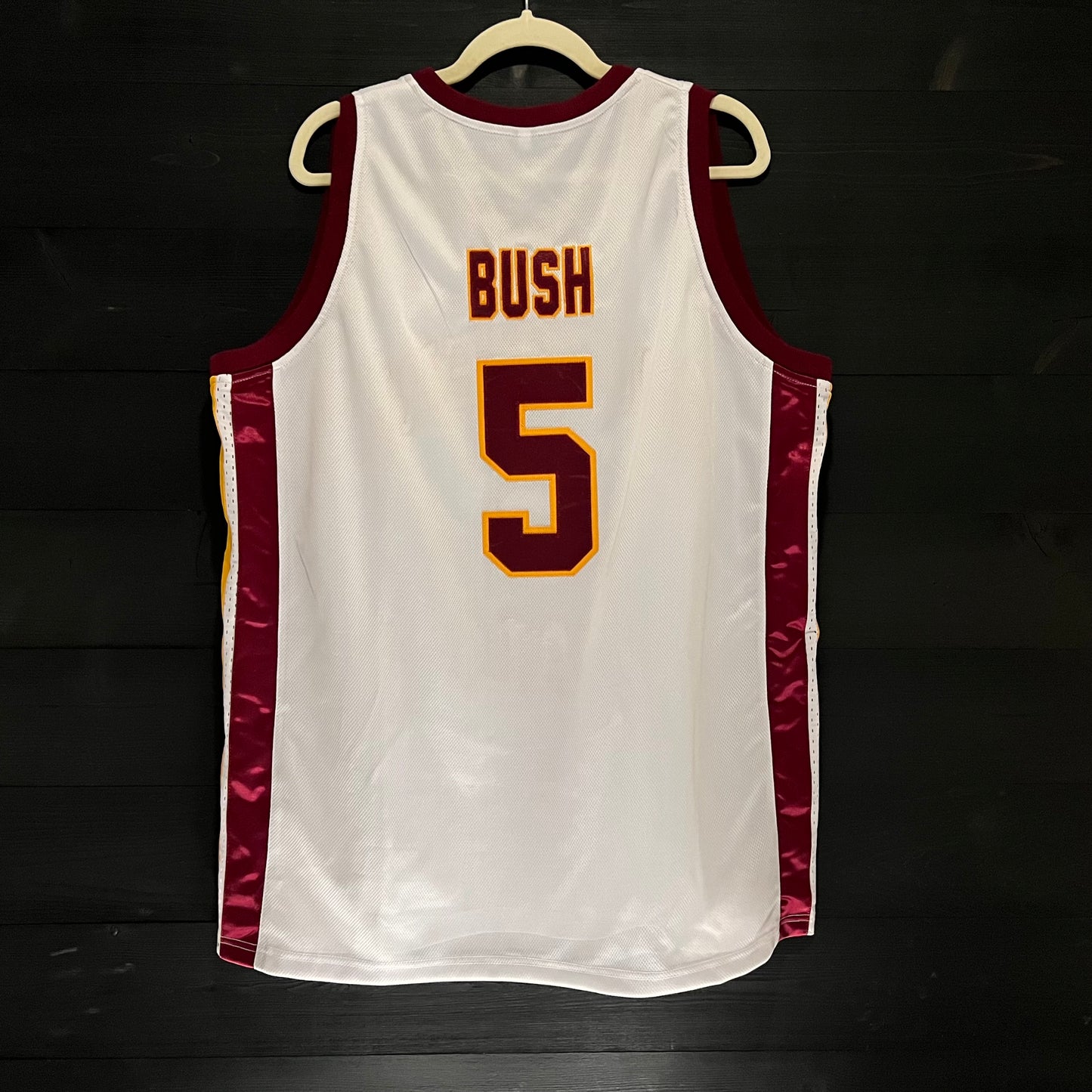 T-003a #5 White Maroon Gold - AVAILABLE STOCK