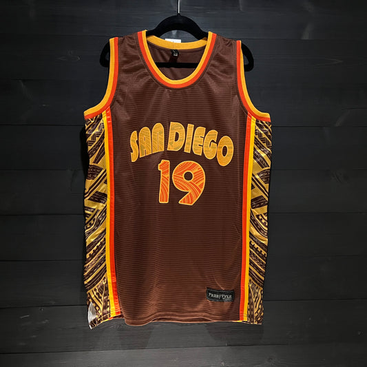 A-002m #19 Brown Orange Tribalz  - MADE TO ORDER - ALL SIZES