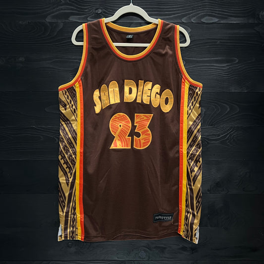 A-002m #23 Brown Orange Tribalz  - MADE TO ORDER - ALL SIZES