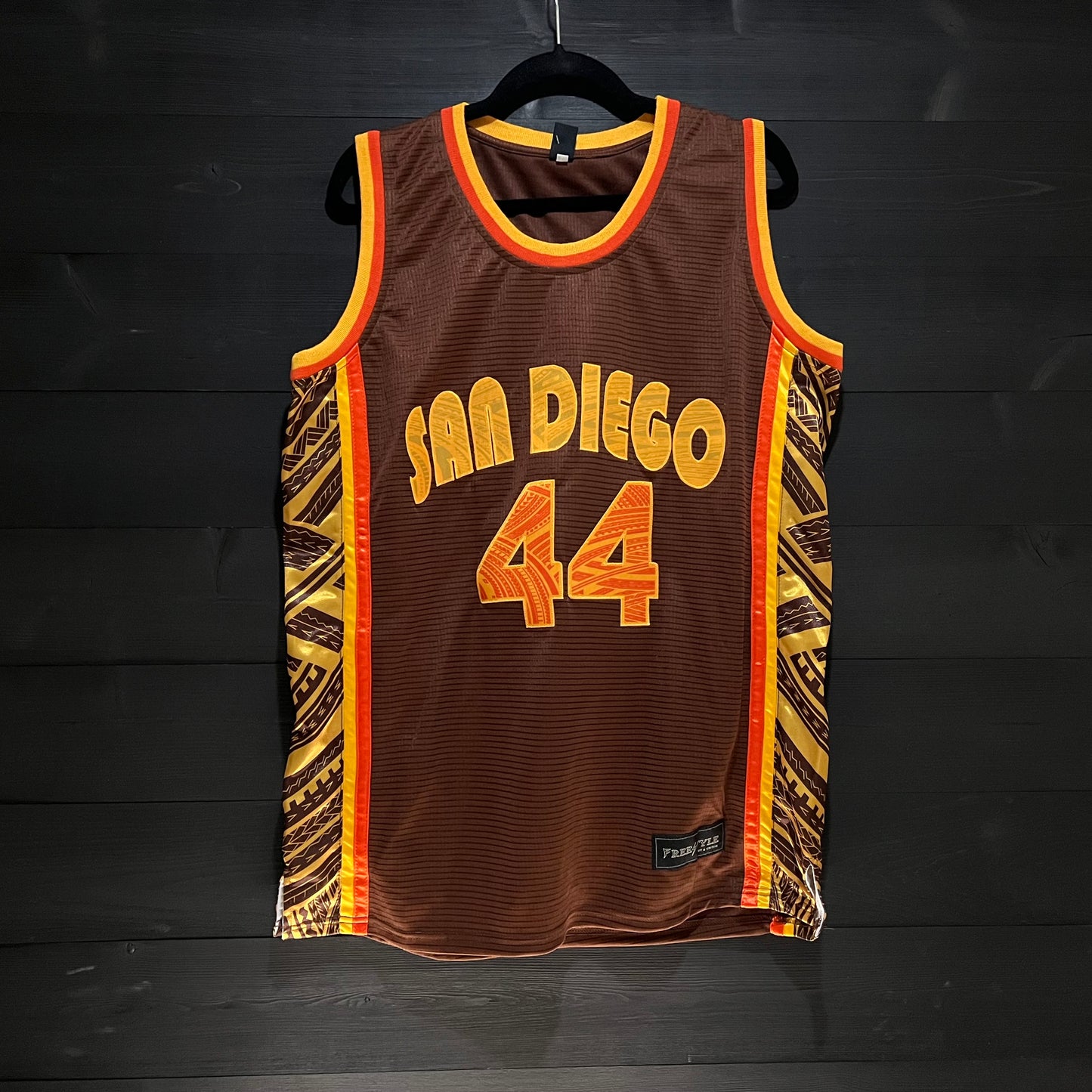 A-002m #44 Brown Orange Tribalz  - MADE TO ORDER - ALL SIZES