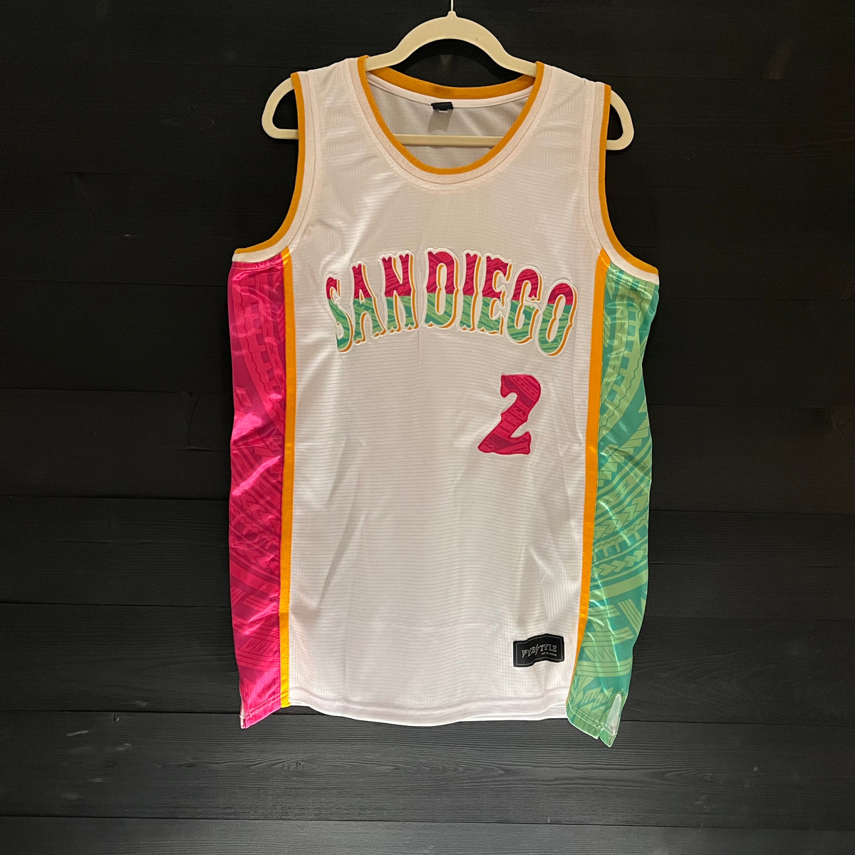 Men #2 -White Mint Pink Tribal| AM-003a