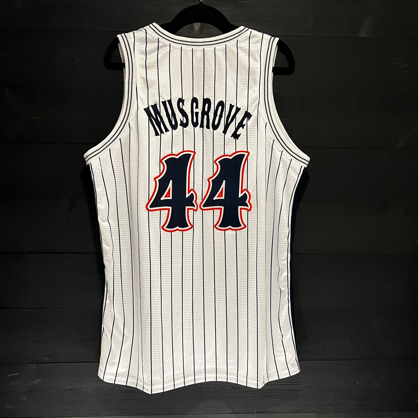 A-019m #44 White Navy Orange Pinstripes Tribalz - MADE TO ORDER - ALL SIZES