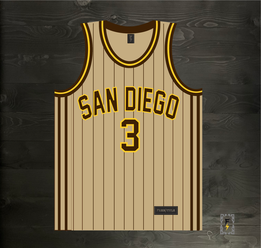 A-105m ACTION JACKSON #3 Sand Bown Pinstripes - MADE TO ORDER
