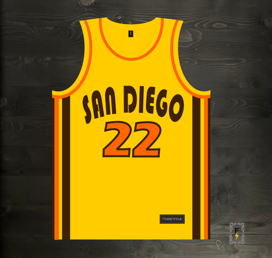 A-101m #22 Yellow Brown Retro ALL SIZES - MADE TO ORDER