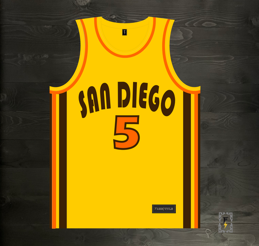 A-101m #5 Yellow Brown Retro ALL SIZES - MADE TO ORDER