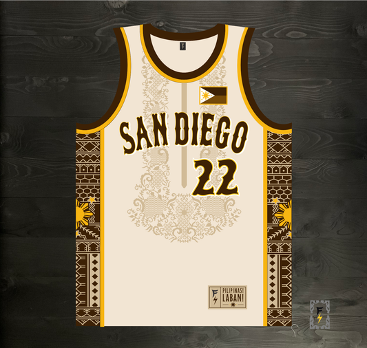 A-102m #22 Filipino Inspired Creme Brown Barong - MADE TO ORDER