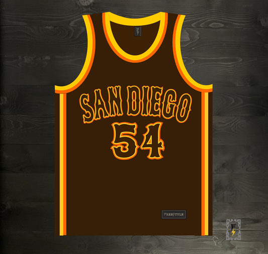 A-103m #54 FERMINATOR Brown Orange Yellow on Brown - MADE TO ORDER