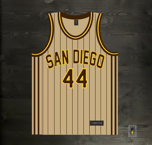 A-105m NO NO JOE #44 Sand Bown Pinstripes - MADE TO ORDER