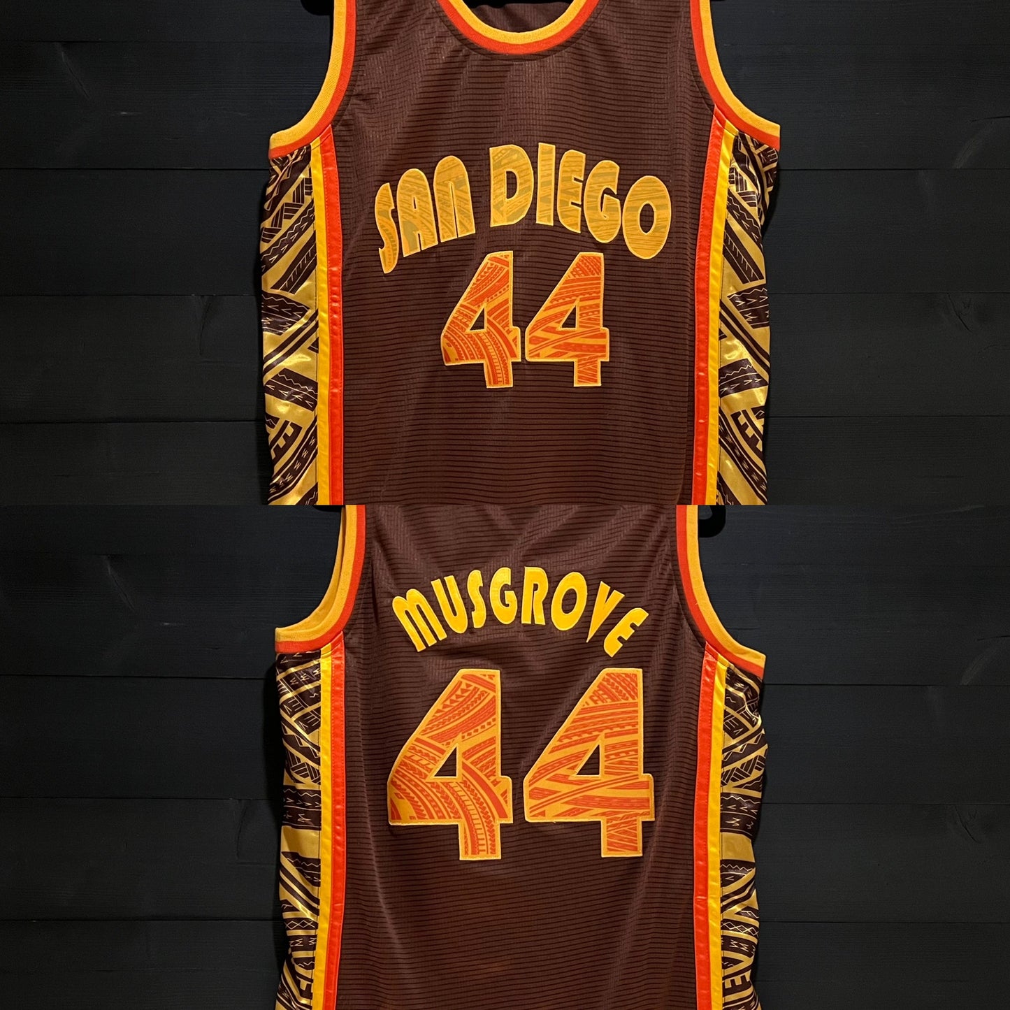 A-002m #44 Brown Orange Tribalz  - MADE TO ORDER - ALL SIZES