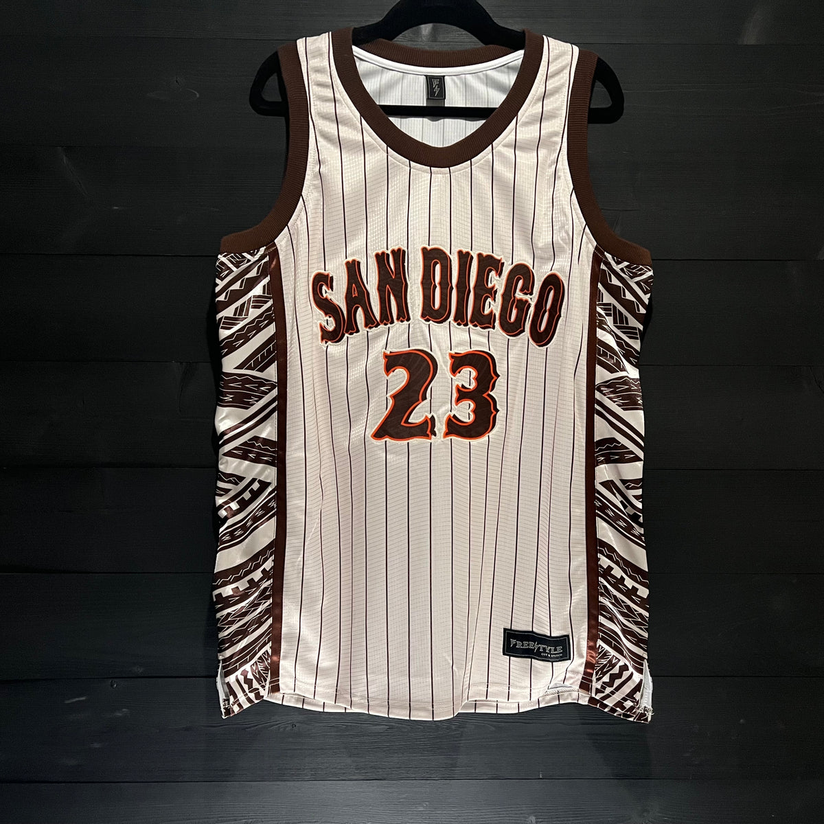Women #23 -Creme Pinstripes Tuscan Tribal |AW-021a