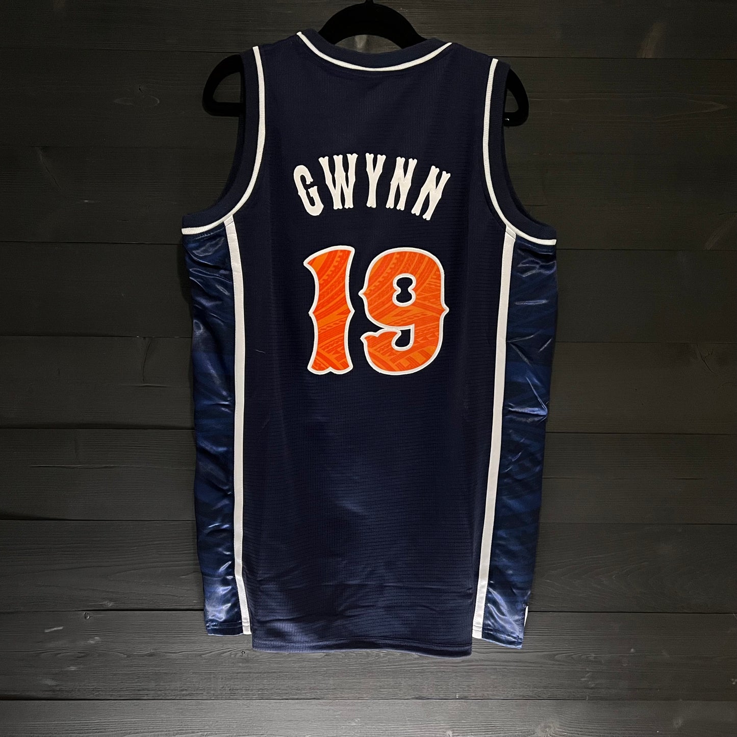 A-022m #19 Navy White Orange Tuscan - MADE TO ORDER - ALL SIZES