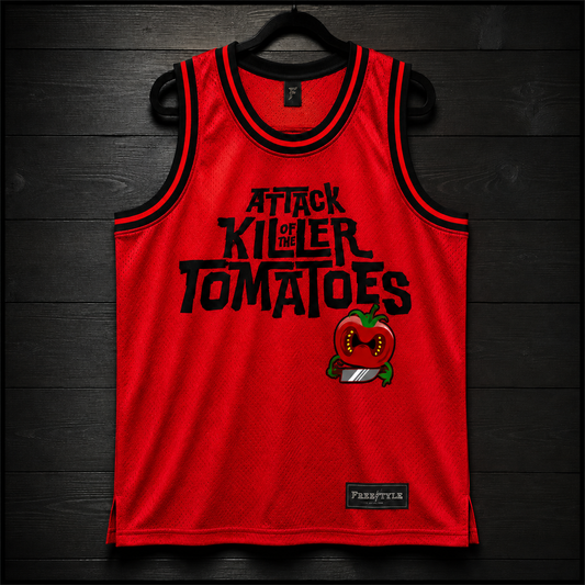 V-101m Attack of the Killer Tomatoes Red Basketball Jersey - PRE-ORDER