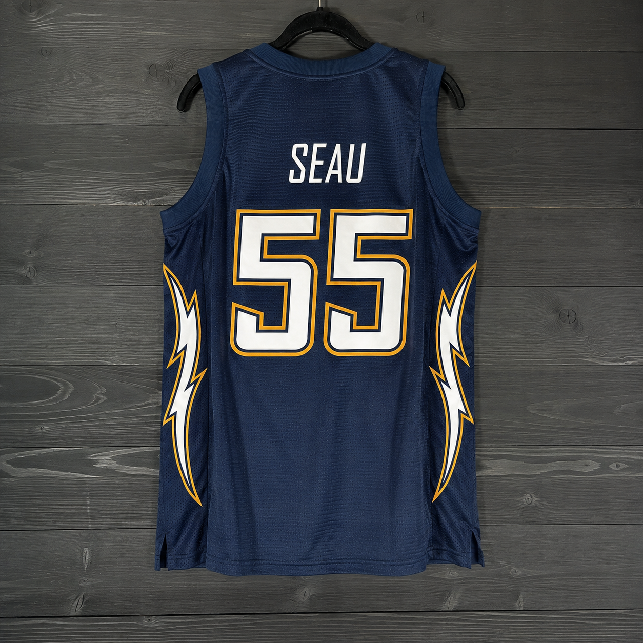 B-031m #55 San Diego Navy White Yellow Gold Basketball Jersey - MADE TO ORDER
